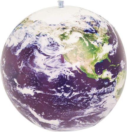 Planet Earth Gifts - Inflable globo terráqueo de imágenes de satélite Earthball
