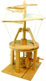 Modelo máquina voladora de madera de Leonardo da Vinci