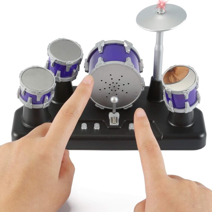 Novedoso Juego Electrónico Mini Escritorio de tambor de dedo - Rango de edad: De 2 a 4 Años