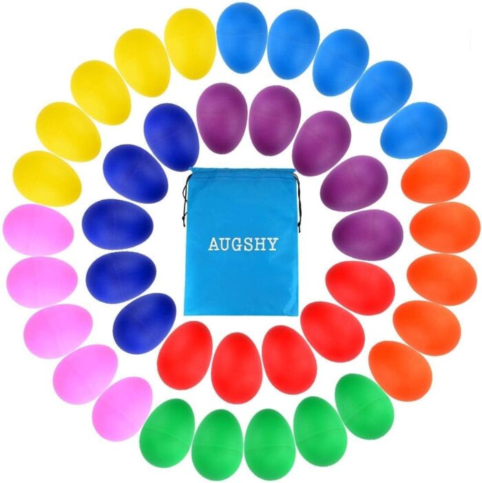 Augshy - 40 huevos de plástico para percusión