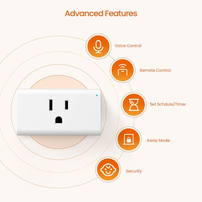 Mini Smart WiFi Outlet funciona con Alexa Echo y Google Home