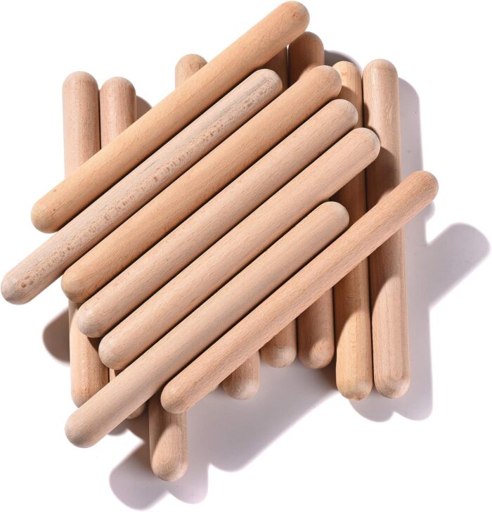 Rhythm Music Lummi Sticks - Paquete de 16 palos con tamaño de: 8 pulgadas