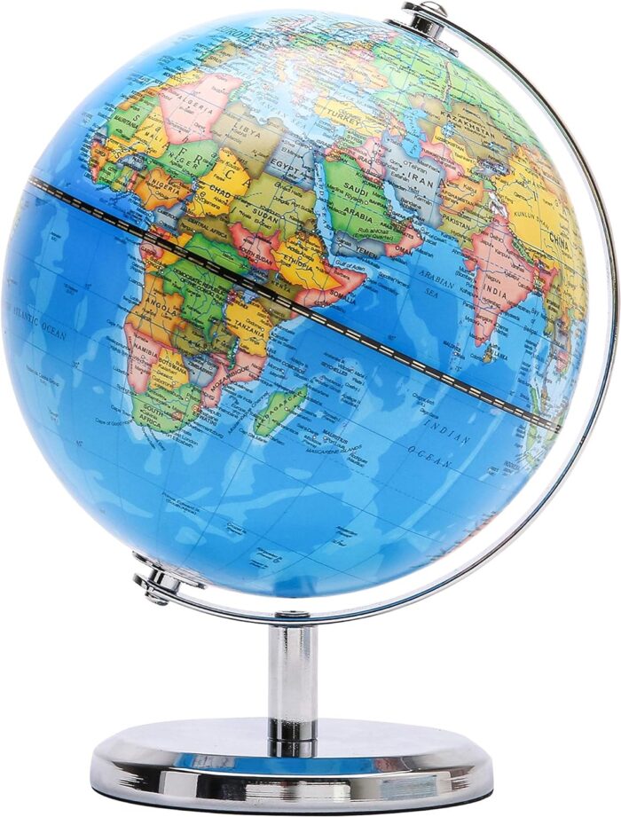 Exerz - Globo del mundo de diámetro de 5.5 pulgadas de diametro