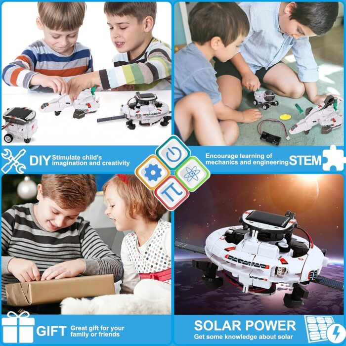juguetes educativos de ciencia alimentados por robot solar