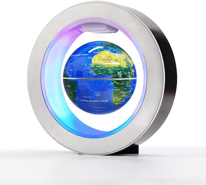 Flagest - Globo flotante de levitación magnética en forma de O con luces LED para decoración educativa