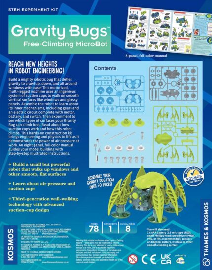 MicroBot de escalada libre de insectos de gravedad