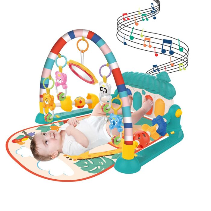 Gimnasio para bebé con música y luz para niños pequeños