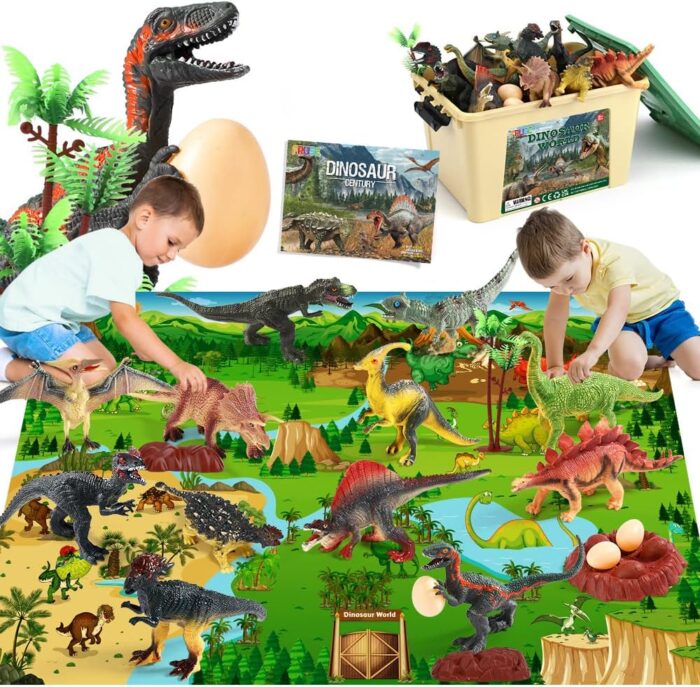 Kit de 12 figuras de juguetes de dinosaurio jurásico