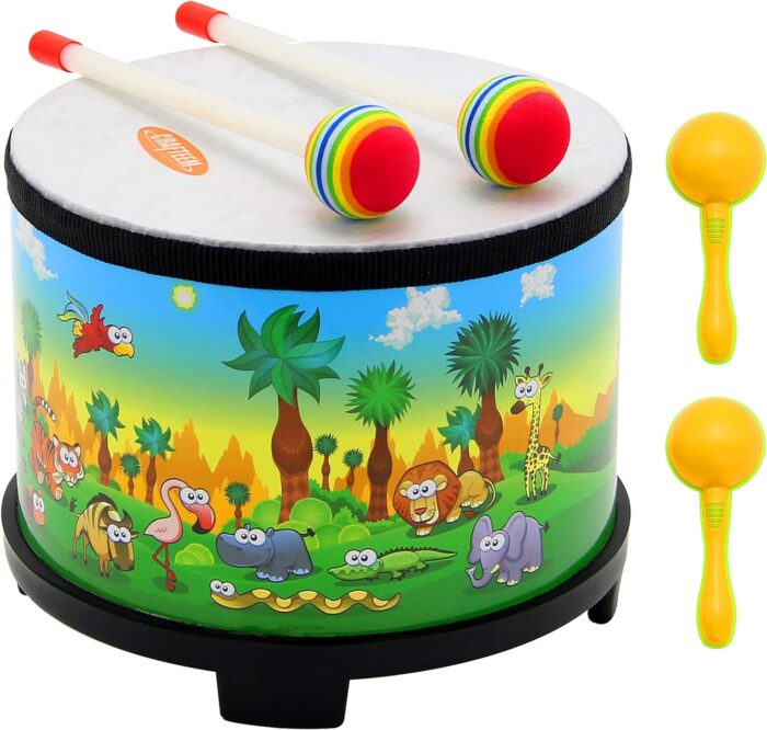 Crafteem - Instrumento de percusión de tambor - Rango de edad: De 2 a 4 Años