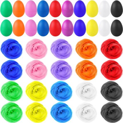 Augshy - 20 pompones de huevos con instrumentos musicales