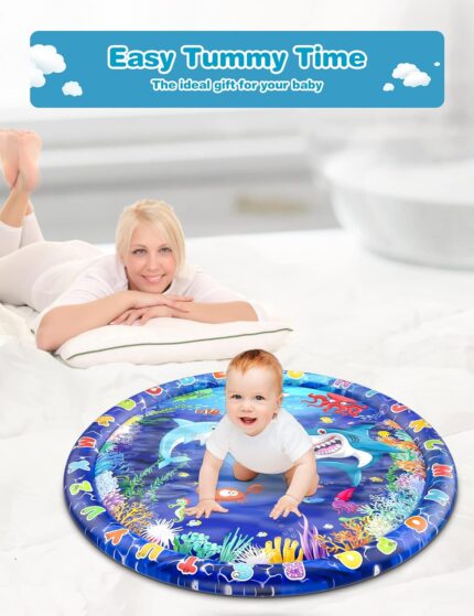 tapete inflable de agua tamaño de 40 pulgadas para bebés y niños pequeños