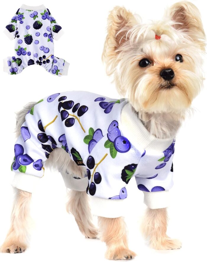 Chaqueta para perro estilo pijama para perro pequeño