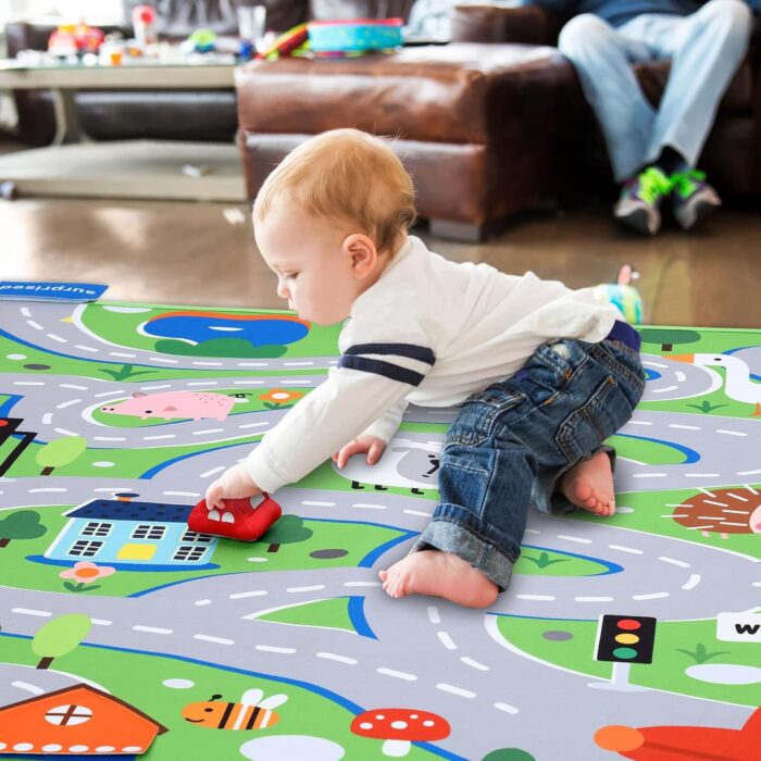tapete de juego plegable antideslizante para bebés y niños pequeños
