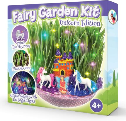 BLOONSY - Kit de jardín de hadas de unicornio