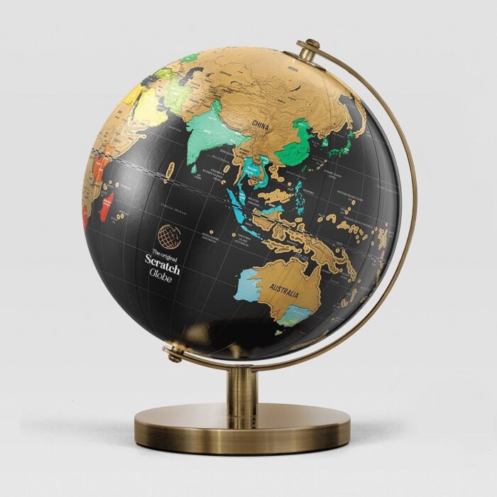 Rasca el mapa del mundo para marcar viajes