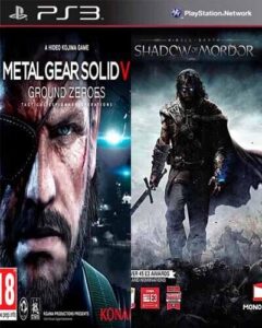 Ps3 Digital Combo 2x1 Shadow Of Mordor + Metal Gear Solid V Ground Zeroes