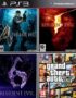 Ps3 Digital Combo 4x1 GTA V + Resident Evil 4 + 5 + 6