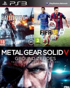 Ps3 Digital Combo FIFA 15 + Battlefield 4 + Metal Gear V Ground Zeroes
