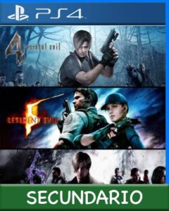 Ps4 Digital Combo 3x1 Resident Evil 4 + 5 + 6 Secundario