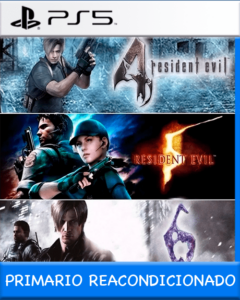 Ps5 Digital Combo 3x1 Resident Evil 4 + 5 + 6 Primario Reacondicionado