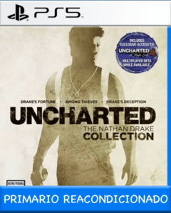 Ps5 Digital Combo 4x1 Uncharted 1 + 2 + 3 + Journey Primario Reacondicionado