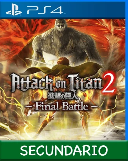 Ps4 Digital Attack on Titan 2 Final Battle Secundario