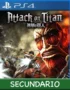 Ps4 Digital Attack on Titan Secundario