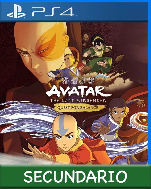 Ps4 Digital Avatar The Last Airbender Quest for Balance Secundario