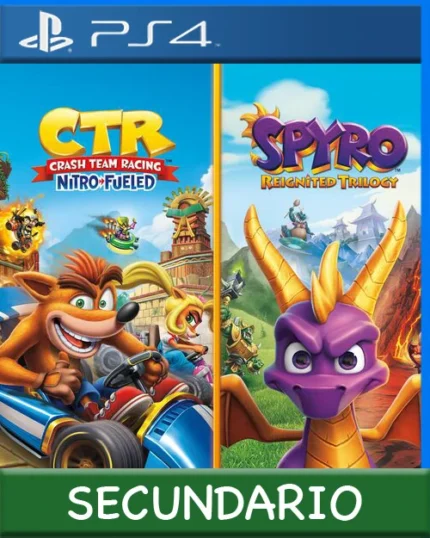 Ps4 Digital Crash Team Racing Nitro-Fueled + Spyro Game Bundle Secundario