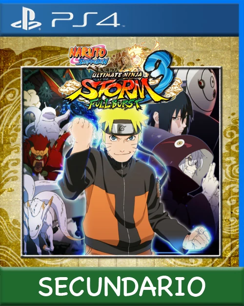 Ps4 Digital NARUTO SHIPPUDEN Ultimate Ninja STORM 3 Full Burst Secundario