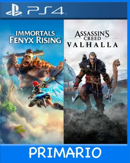 Ps4 Digital Assassins Creed Valhalla + Immortals Fenyx Rising Bundle Primario