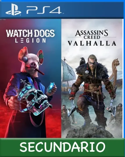 Ps4 Digital Assassins Creed Valhalla + Watch Dogs: Legion Bundle Secundario