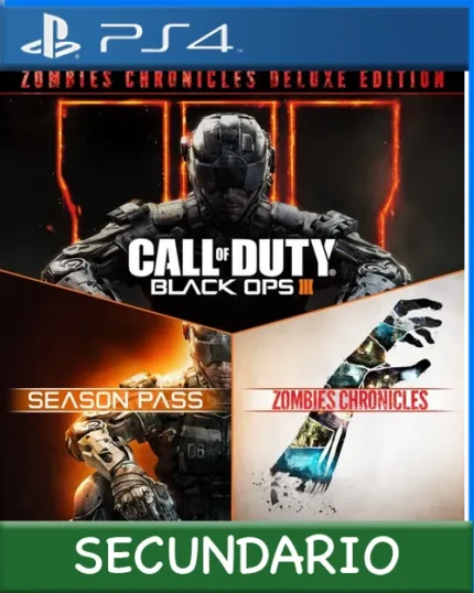 Ps4 Digital Call of Duty: Black Ops III - Zombies Chronicles Deluxe Secundario