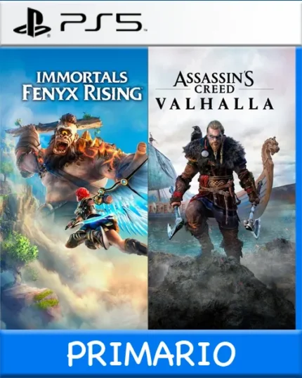 Ps5 Digital Assassins Creed Valhalla + Immortals Fenyx Rising Bundle Primario
