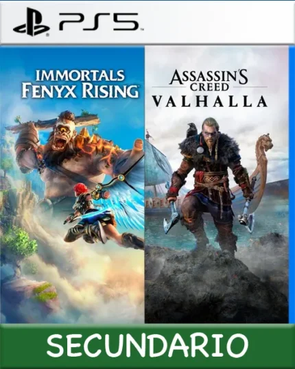 Ps5 Digital Assassins Creed Valhalla + Immortals Fenyx Rising Bundle Secundario