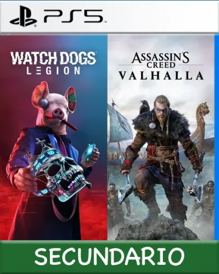 Ps5 Digital Assassins Creed Valhalla + Watch Dogs: Legion Bundle Secundario