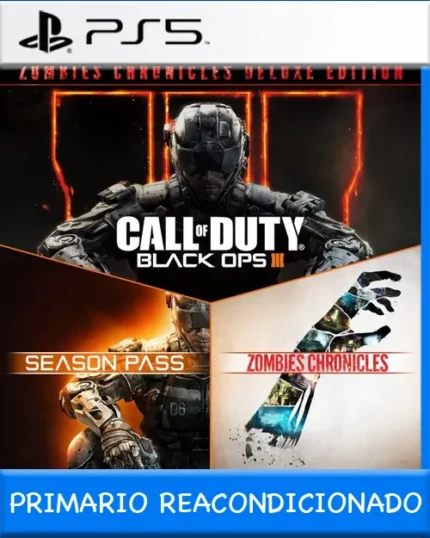 Ps5 Digital Call of Duty: Black Ops III - Zombies Chronicles Deluxe Primario Reacondicionado