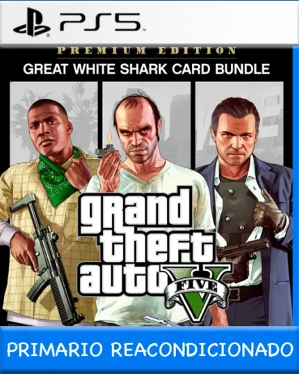 Ps5 Digital Grand Theft Auto V: Premium Edition & Great White Shark Card Bundle Primario Reacondicionado