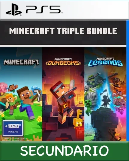 Ps5 Digital Minecraft Triple Bundle Secundario