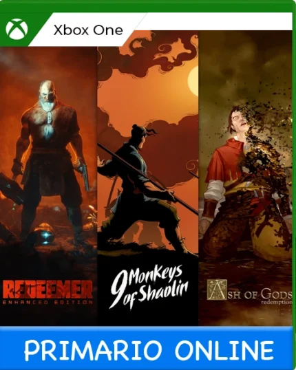 Xbox One 9 Monkeys of Shaolin + Ash of Gods + Redeemer: Bundle Primario Online